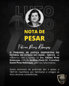 Nota de Pesar Fátima Pires Rebouças